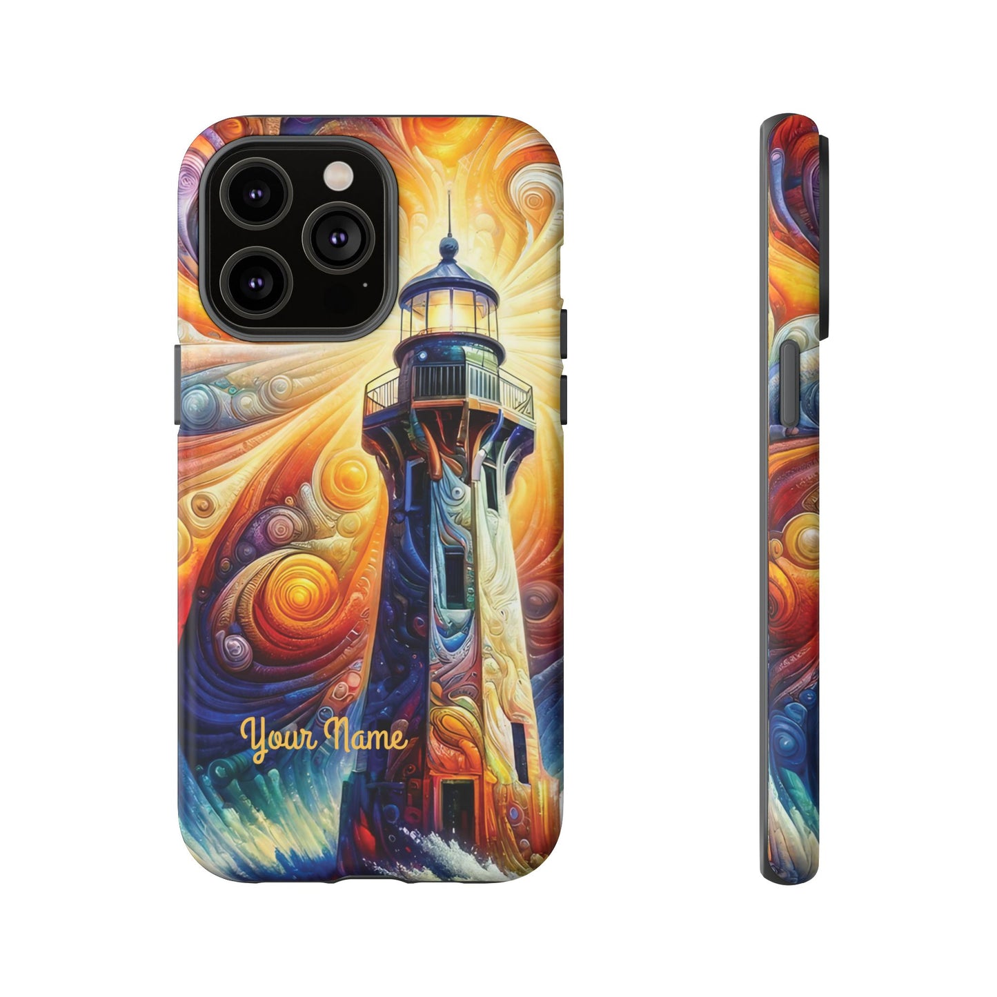 Personalized Cosmic Beacon iPhone Tough Cases, Gift for Him/Her.