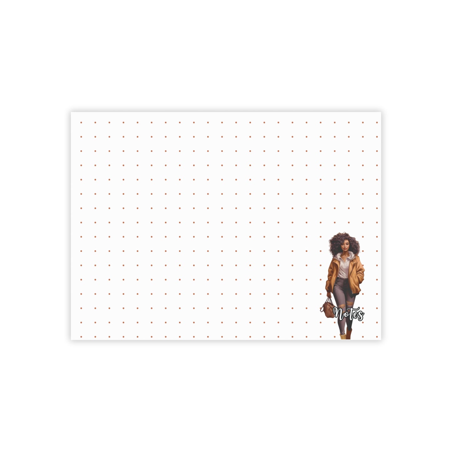 Chic Note Pads with Fashion Illustration, Stylish Sticky Notes for Organizing, Personalized Gifts for Her, Office Supplies, Creative