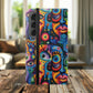 Psychedelic Visions Vibrant Art Flip iPhone and Samsung Phone Case - Colorful Faces Design for Phone Protection