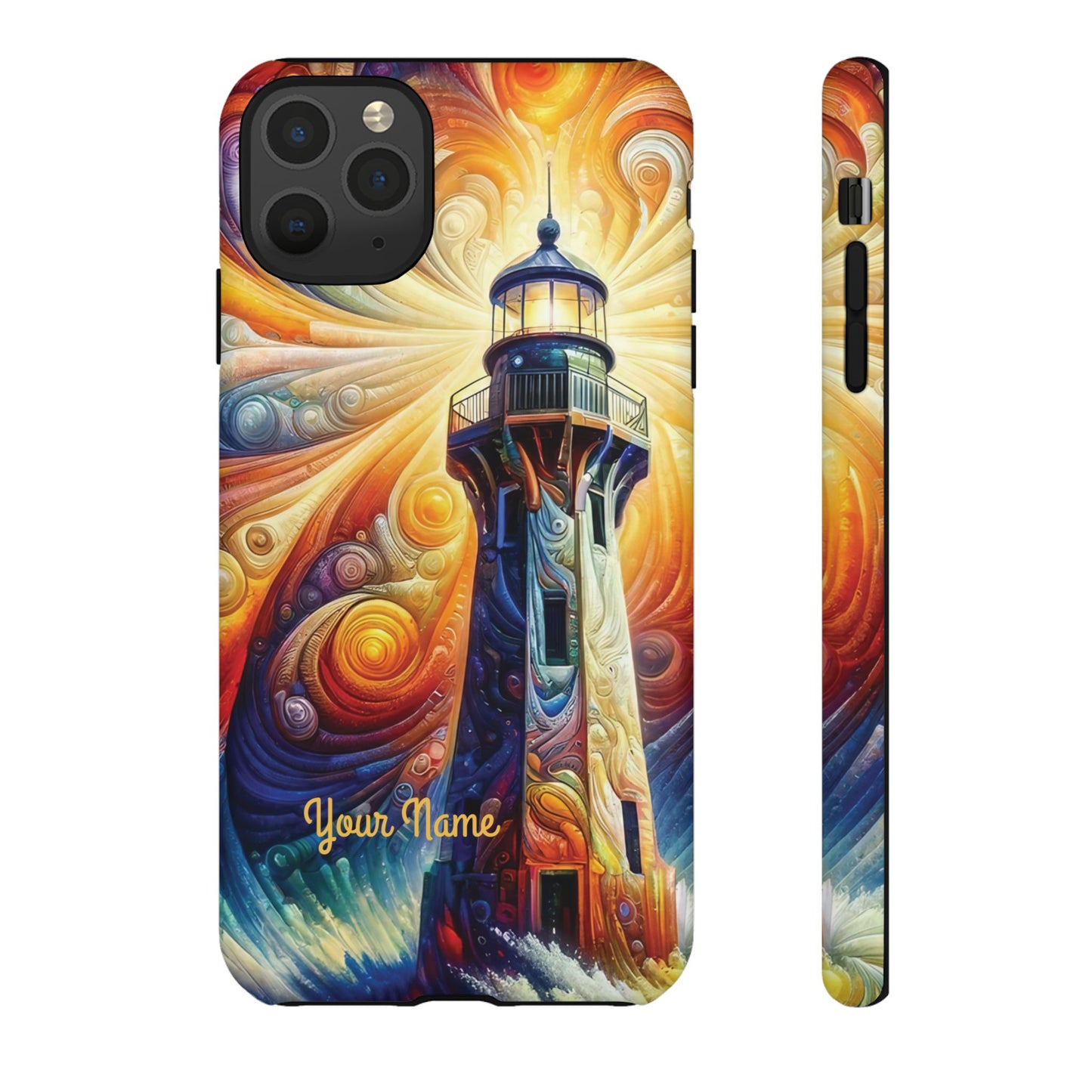 Personalized Cosmic Beacon iPhone Tough Cases, Gift for Him/Her.