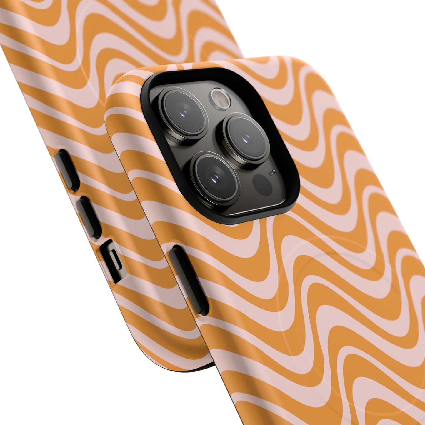Stylish Tough Magnetic Case for Your iPhone - Trendy Wave Design, Durable Protector, Gift for Her, Cool Tech Accessory, Unique iPhone Cover, Magsafe iPhone Cover.
