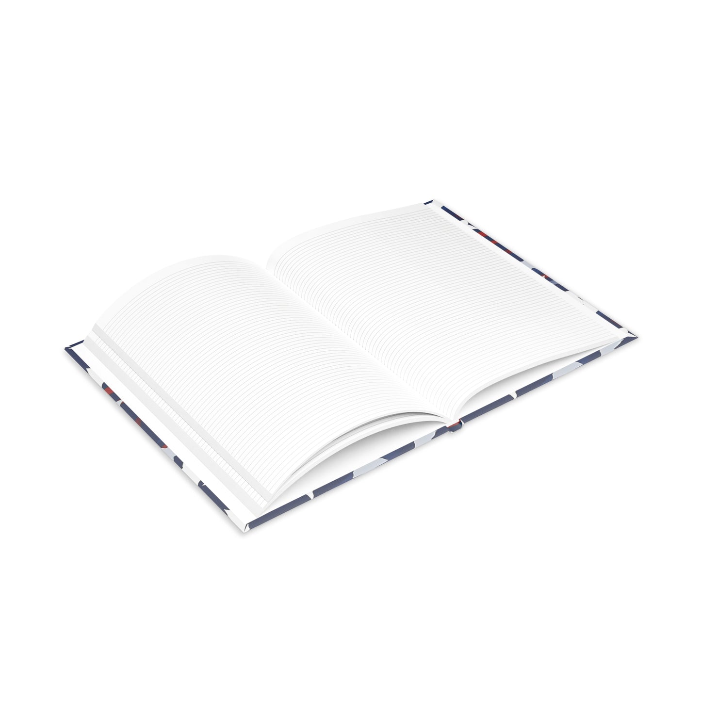 Patriotic Waves Hardcover Notebook with Puffy Covers