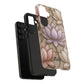 Personalized Lotus Floral Stained Glass Effect Tough Phone Case