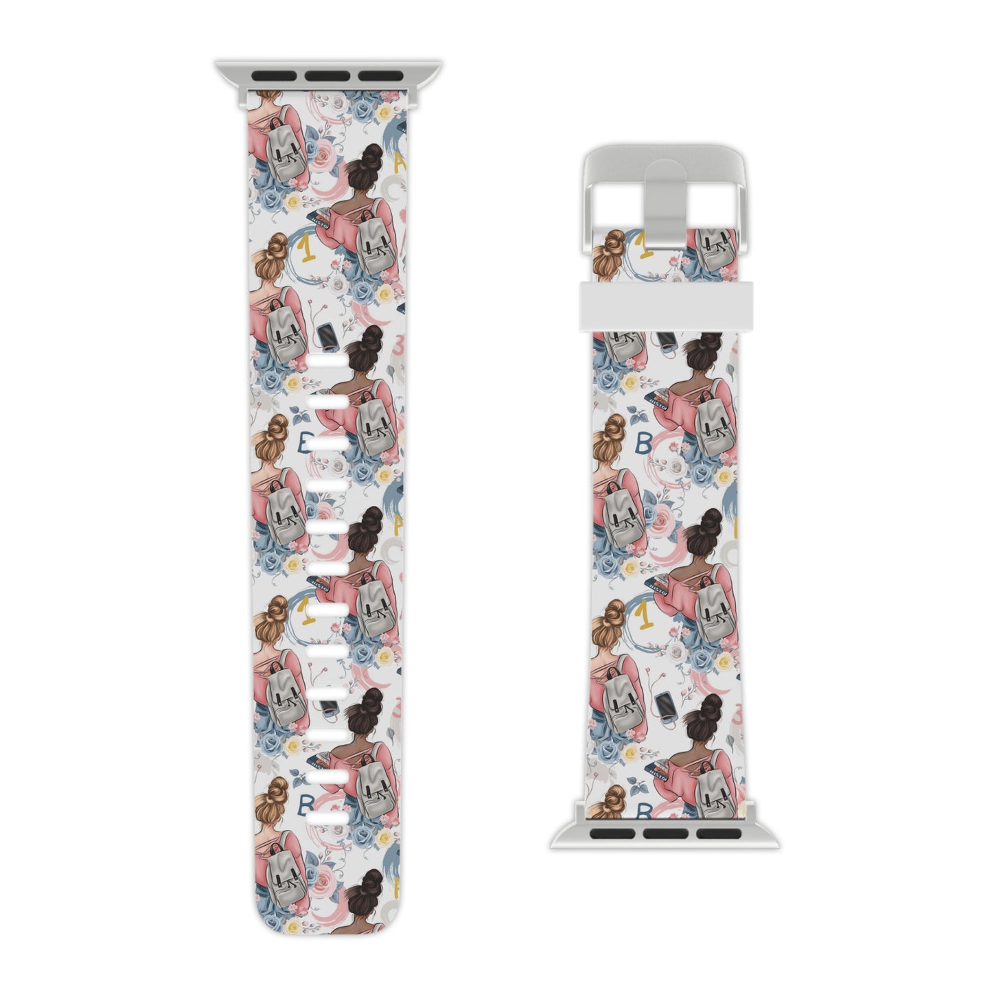 Study Chic Stylish Apple Watch Band - Floral Vintage Design for Trendsetters