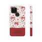 Personalized Rosette Coquette Phone Case - Custom Name/Message 'I Am Stronger Than The Storm' Floral Bow Protective Case