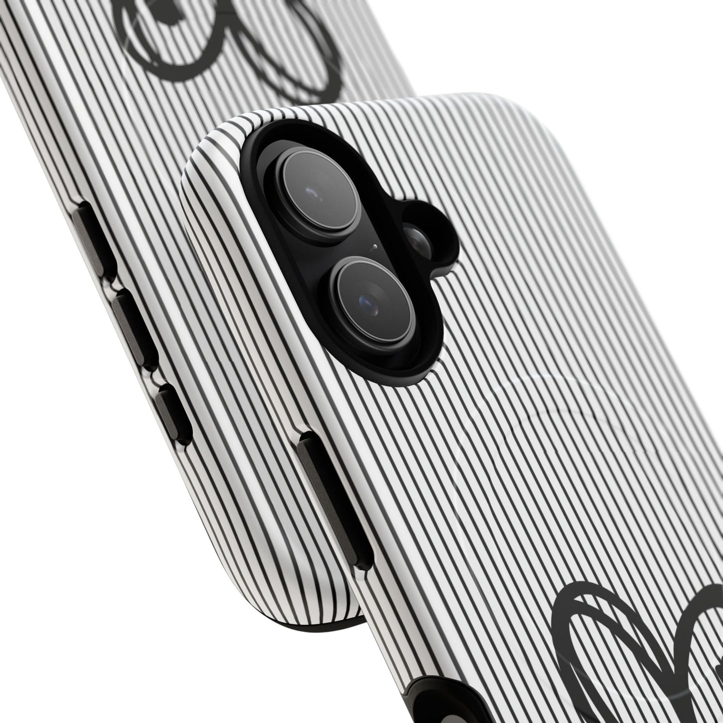 Tough Magnetic Phone Case with Heart & Cross Design, Durable Phone Cover, Unique Gift for Her, Stylish Accessory, Everyday Use