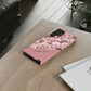 Personalized Cherry Blossom Tough Phone Case — Pink Floral Protective Case for Samsung & Google