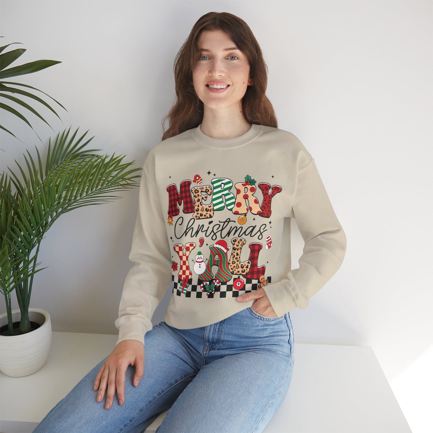 Merry Christmas Unisex Heavy Blend™ Crewneck Sweatshirt