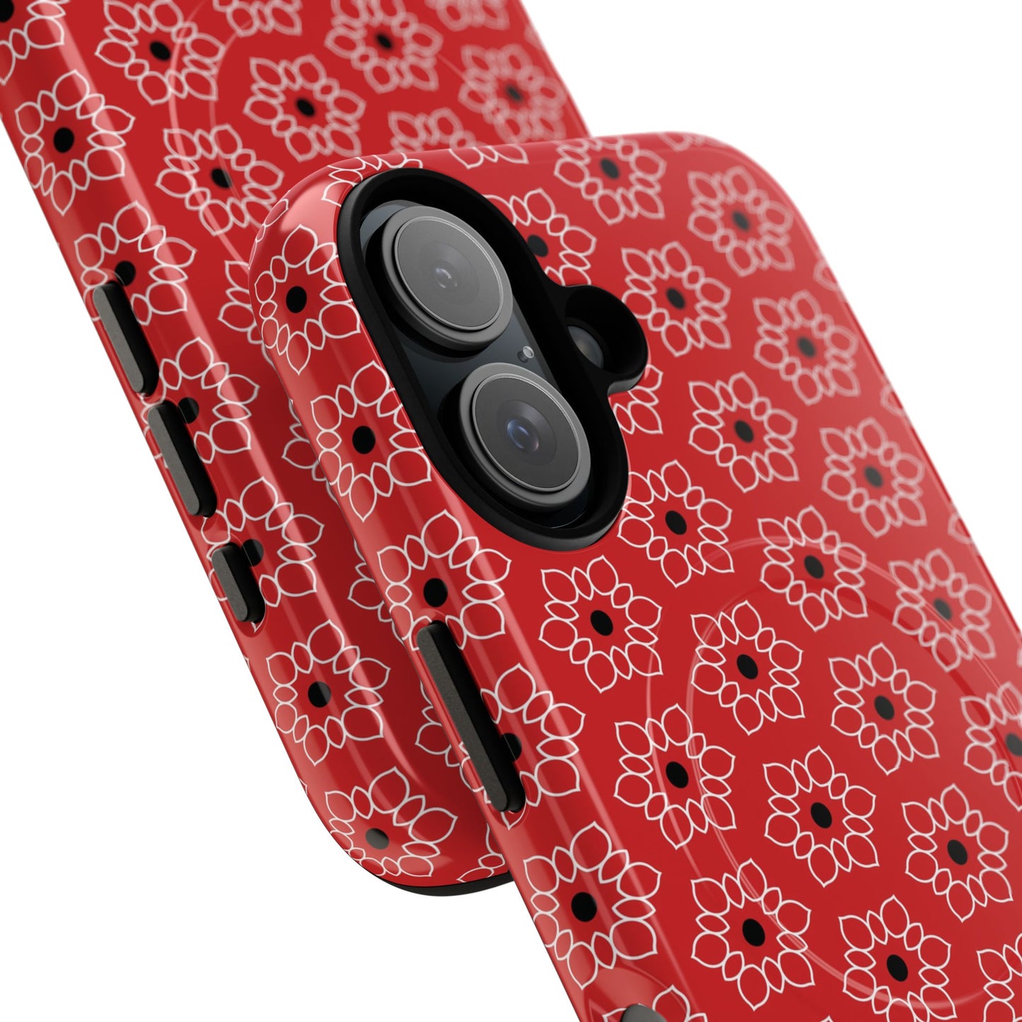 Stylish Geometric Magnetic iPhone Cases, Floral iPhone Cover, Durable Smartphone Cases, Trendy Accessories, Gift for Her