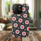 Crimson Spark Radiance Bold Floral Magnetic iPhone Cases, Stylish Tough Cases, Unique iPhone Accessories, Perfect Gift for Her, Trendy Tech Gear.