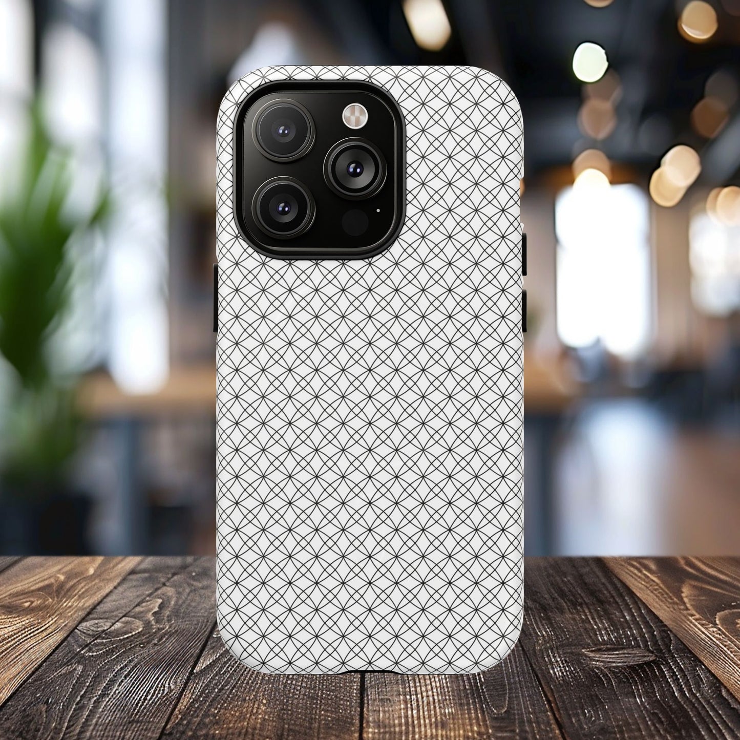 Geometric Phone Case, Stylish Tough Magnetic Cases, Unique Protection, Trendy Gift for Tech Lovers, Modern Mobile Accessory