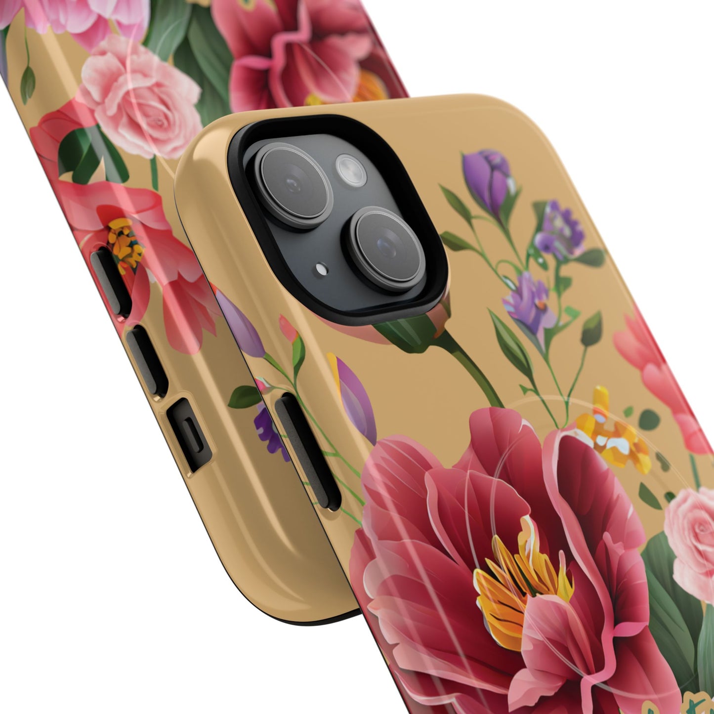 Let your Light Shine Matthew 5:16, Inspirational Gift, Tough iPhone Magnetic Case Scripture, Floral Bible Verse, MagSafe® iPhone® Tough Case, iPhone 14, iPhone 15, iPhone 16, Pro, Pro Max, Plus.