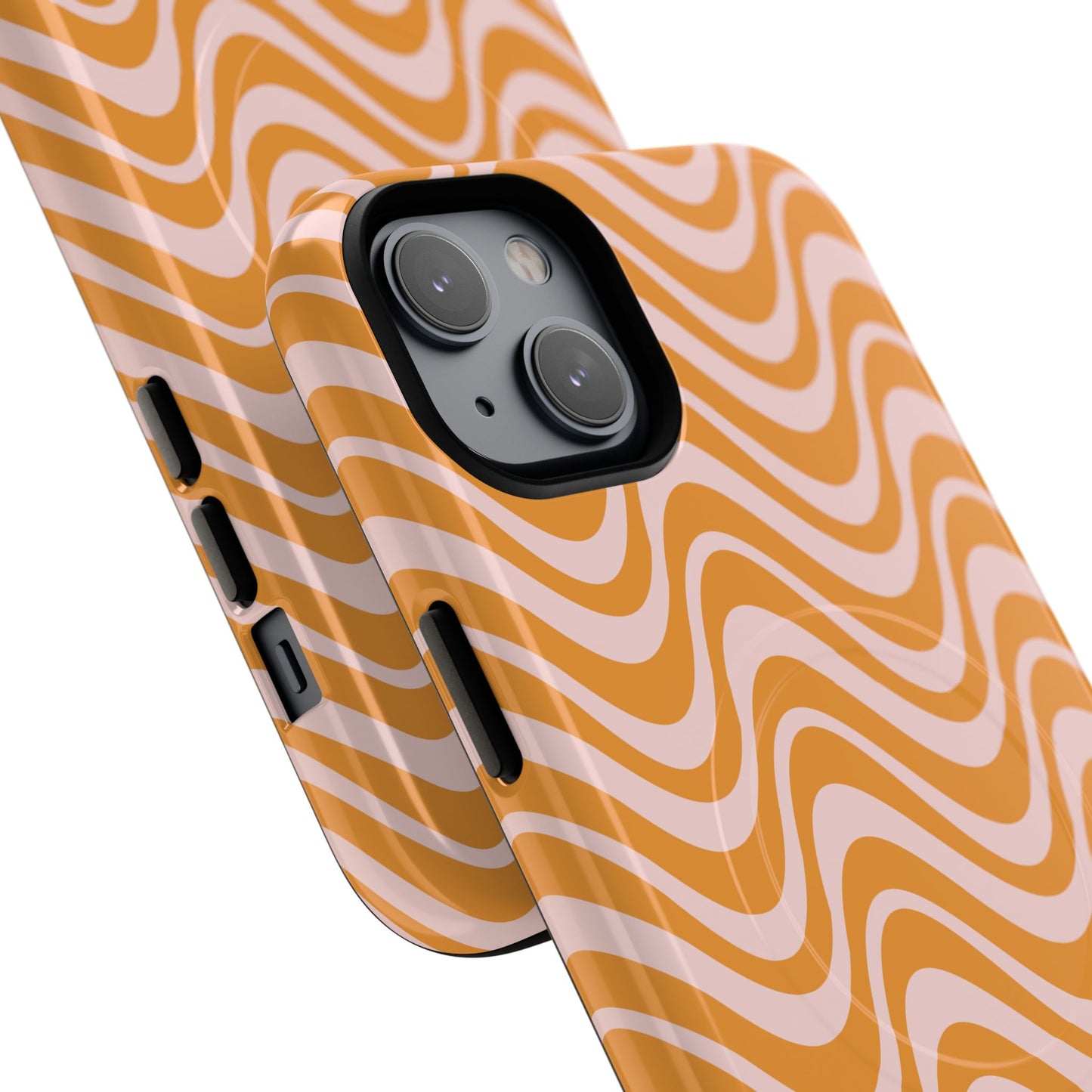 Stylish Tough Magnetic Case for Your iPhone - Trendy Wave Design, Durable Protector, Gift for Her, Cool Tech Accessory, Unique iPhone Cover, Magsafe iPhone Cover.
