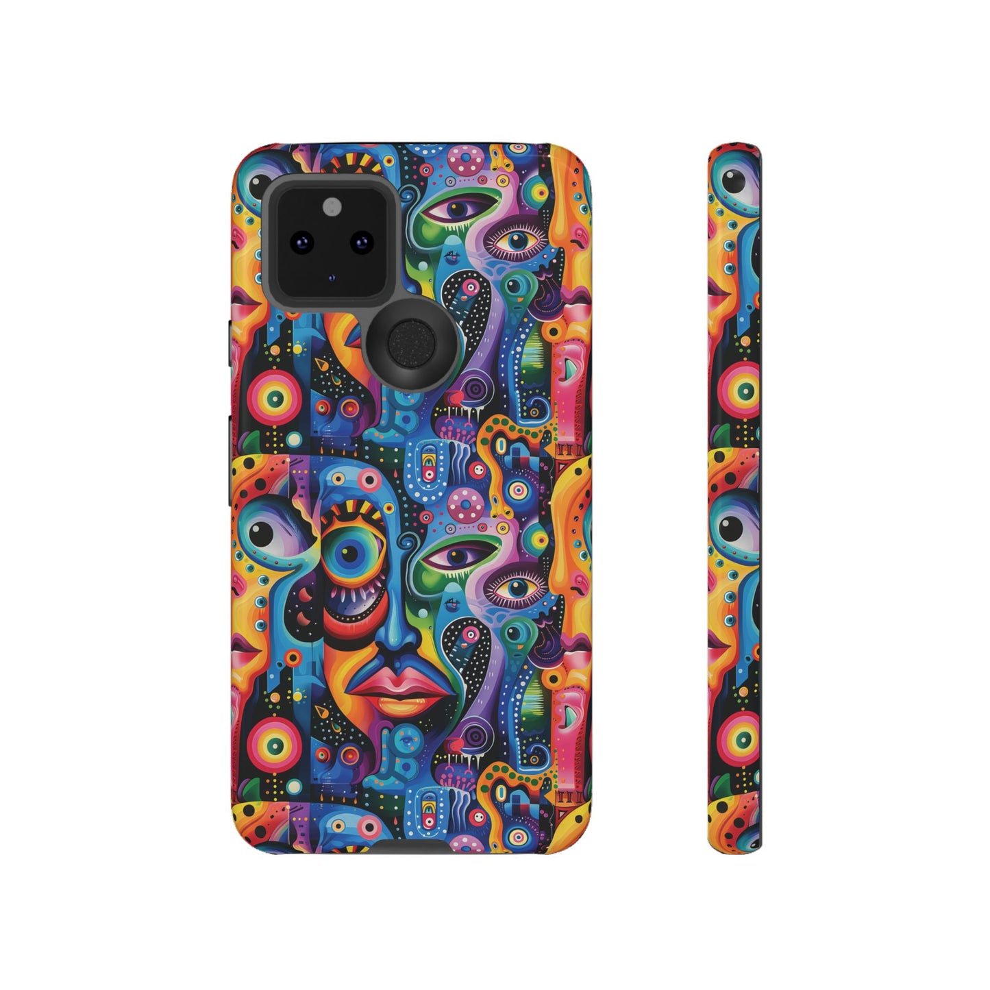 Psychedelic Visions Vibrant Samsung, iPhone and Google Pixel Phone Cases - Colorful Artistic Design