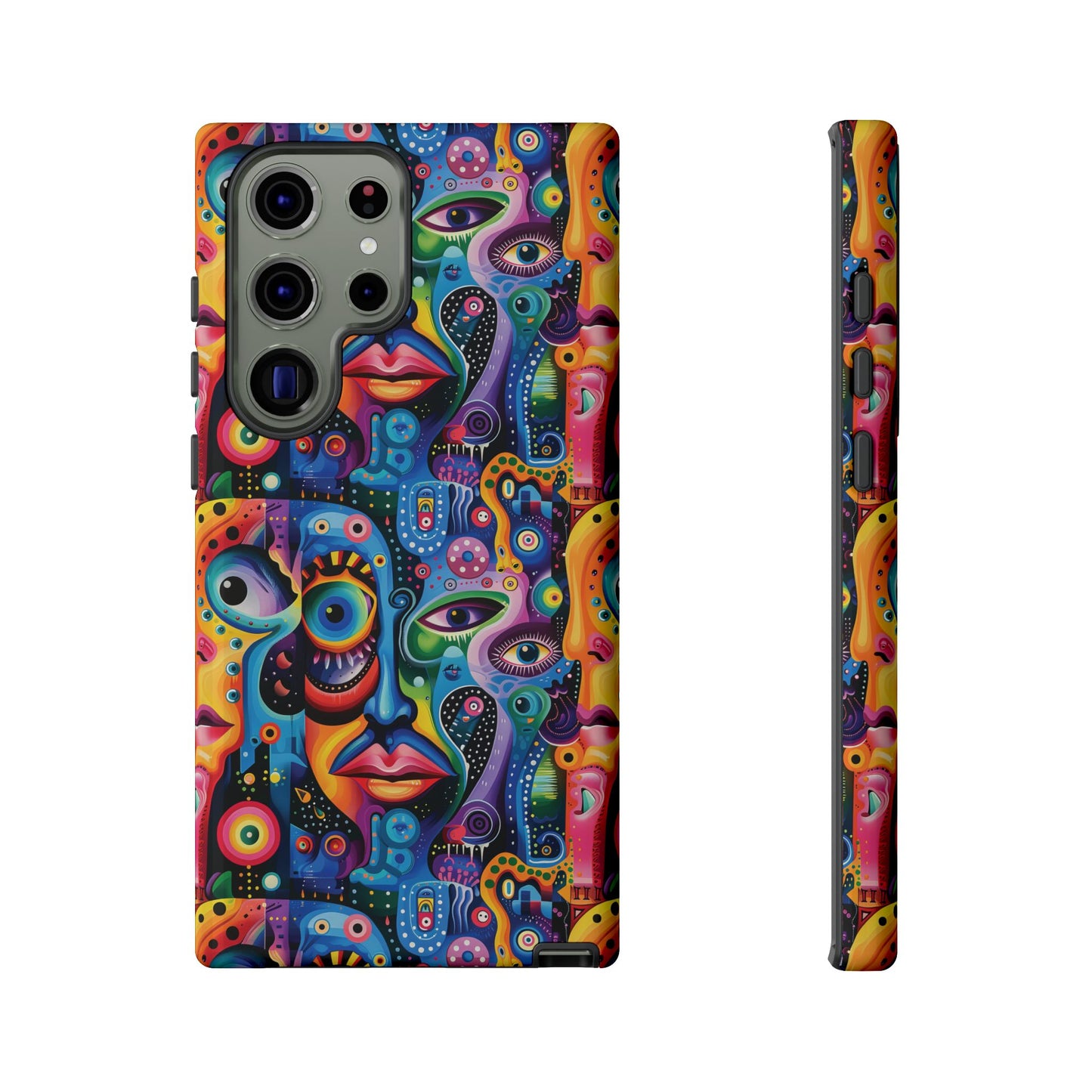 Psychedelic Visions Vibrant Samsung, iPhone and Google Pixel Phone Cases - Colorful Artistic Design