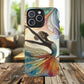 Artistic iPhone Case with Dancer Design, Tough Magnetic Case, Unique Gift for Dancers, Colorful iPhone Cover, Stylish Accessory.