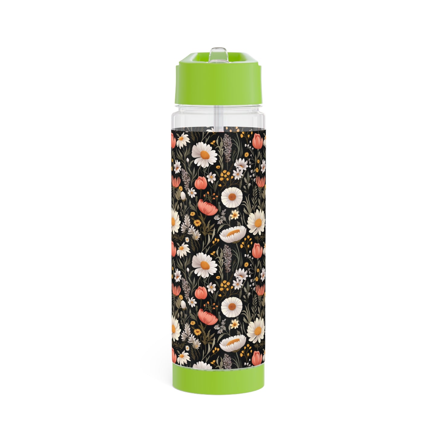 Blossom Elegance: Noir Garden Infuser Water Bottle