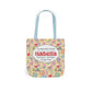 Personalized Doodle Daydream Composition Book Inspired Canvas Tote Bag with Colorful Straps, Cute School Bag, Eco-Friendly Tote, Back to School Shopping Bag, Teacher Gift Idea