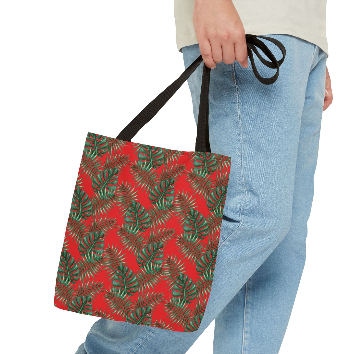 Red Tropical Bliss Tote Bag