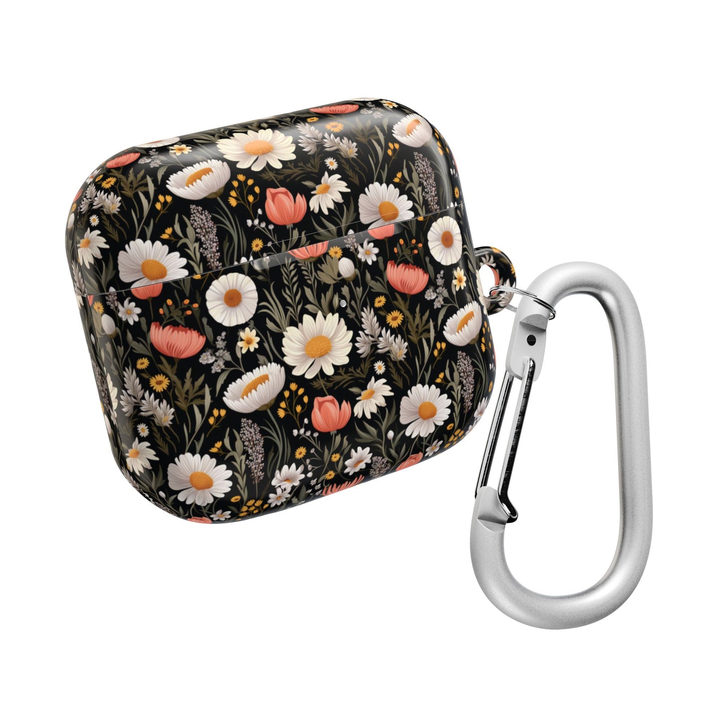 Blossom Elegance: Noir Garden AirPod Case - Chic Floral Design for Nature Lovers- Airpods Pro Gen 1 and 2, Gen 1 to 4.