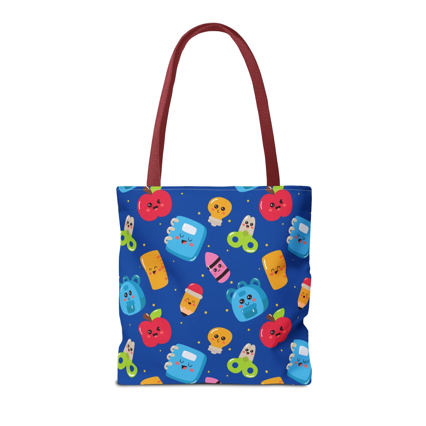 Personalized Blue Kawaii Composition Book Inspired Tote Bag, Back to School Tote, Teacher Gift, Kids Bag, Custom Name Bag, Educational Accessories, Back to School Tote Bag.