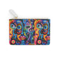 Psychedelic Visions Vibrant Mini Clutch Bag – Colorful Abstract Art for Festivals and Night Out