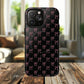 Coquette Chic Bow-Patterned Tough Magnetic iPhone Case, Stylish Gift for Her, Protective iPhone Cover, Trendy Accessory, iPhone Birthday Gift, Fashionable Tech