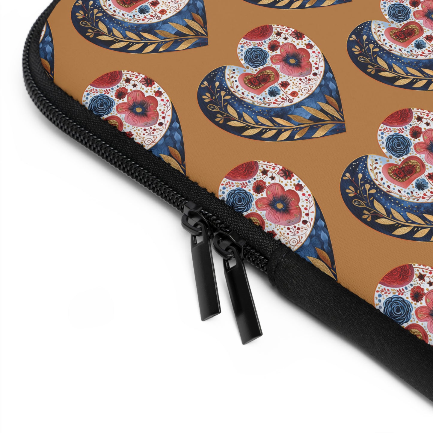 Floral Hearts Laptop Sleeve