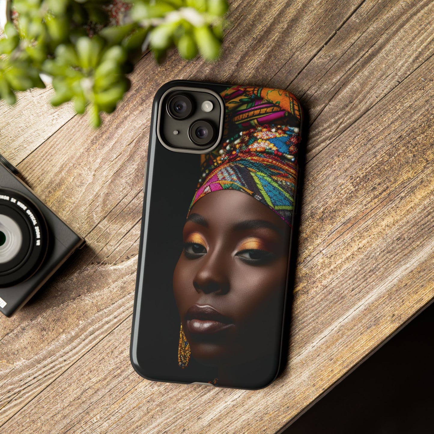 Regal Reflections: African Majesty Tough Google Pixel, iPhone and Samsung Cases.