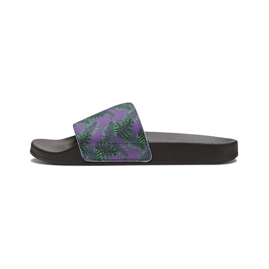 Tropical Bliss Purple Youth Removable-Strap Sandals