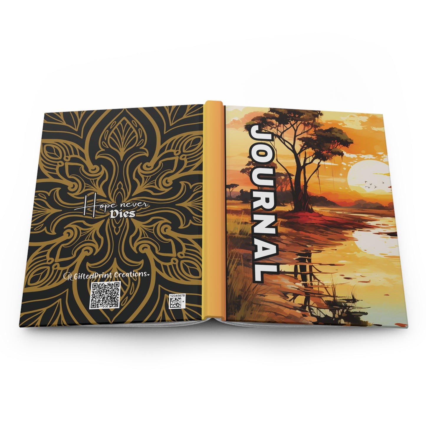 Nature-Inspired Hardcover Journal, Beautiful Travel Log, Artistic Diary, Inspirational Writing Notebook, Eco-Friendly Gift