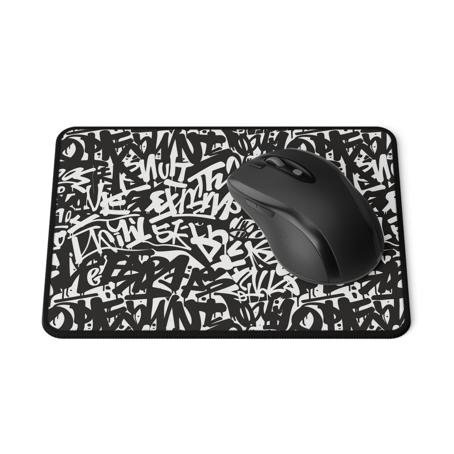 Urban Graffiti Gamer Abstract Non-Slip Mouse Pad - Stylish Desk Accessory for Gaming Enthusiasts