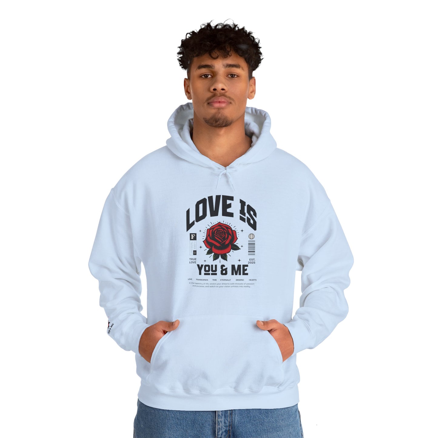 You and Me Unisex Gildan Hoodie Sweatshirt