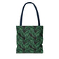 Black Tropical Bliss Tote Bag