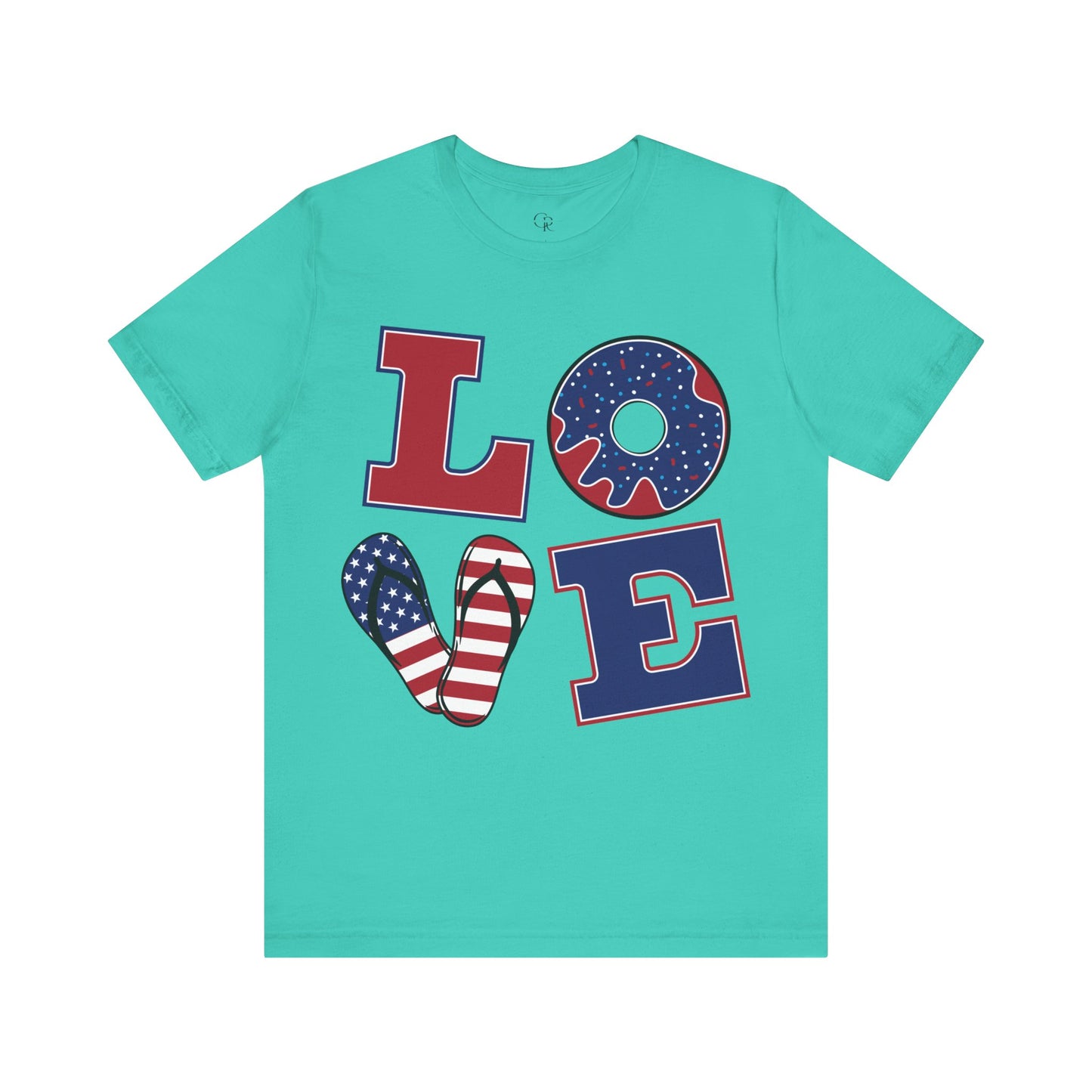 Patriotic Love Unisex Jersey Short Sleeve Tee