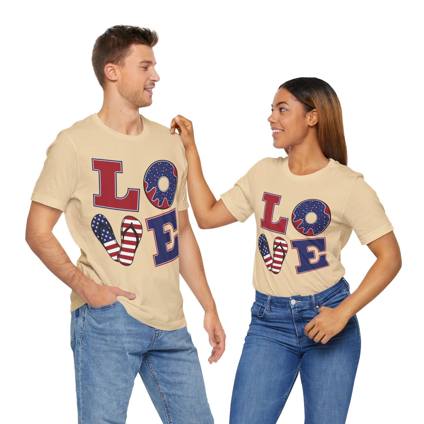 Patriotic Love Unisex Jersey Short Sleeve Tee