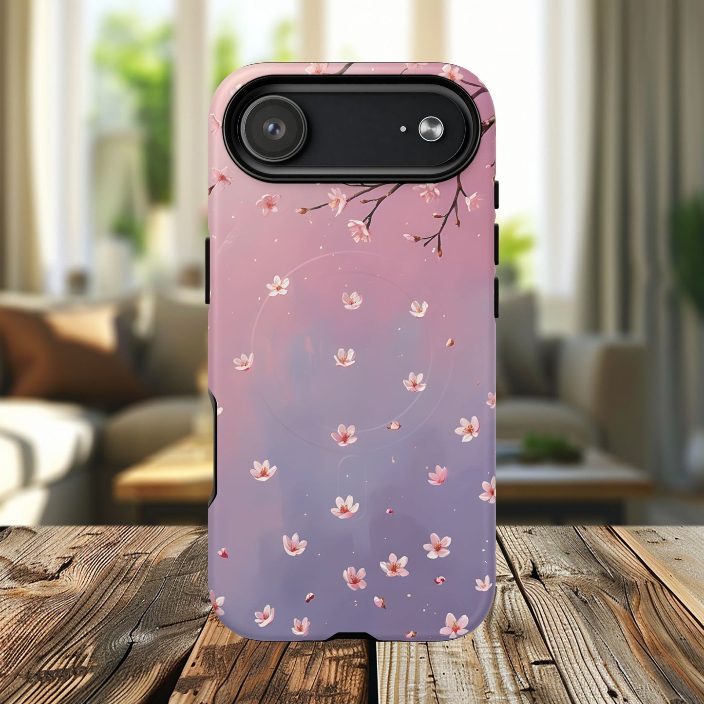 Tiny Cherry Blossom Floral Tough Magnetic Phone Cases, Durable Phone Cover, Floral Design Case, iPhone Protector, Cute Gift for Her