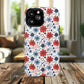 Patriotic Floral Dreams Tough Magnetic iPhone Cases, Durable, Stylish, Gift for Her, Protective Phone Cover, Spring Floral Design