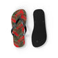 Red Tropical Bliss Flip Flops