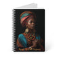 Regal African Elegance, Ethnic Beauty Softcover Notebook, A5 (PY)