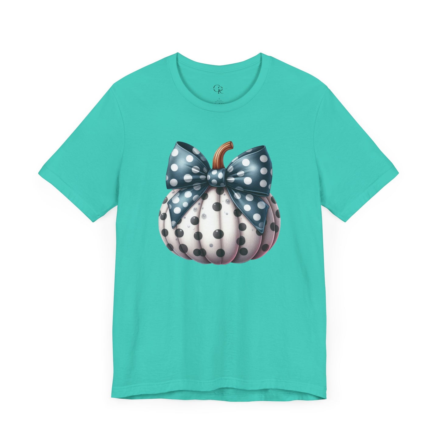 Polka Dot Pumpkin Charm Unisex Jersey Short Sleeve Tee