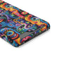 Psychedelic Visions Phone Case with Card Holder - Colorful and Stylish Design for Creatives
