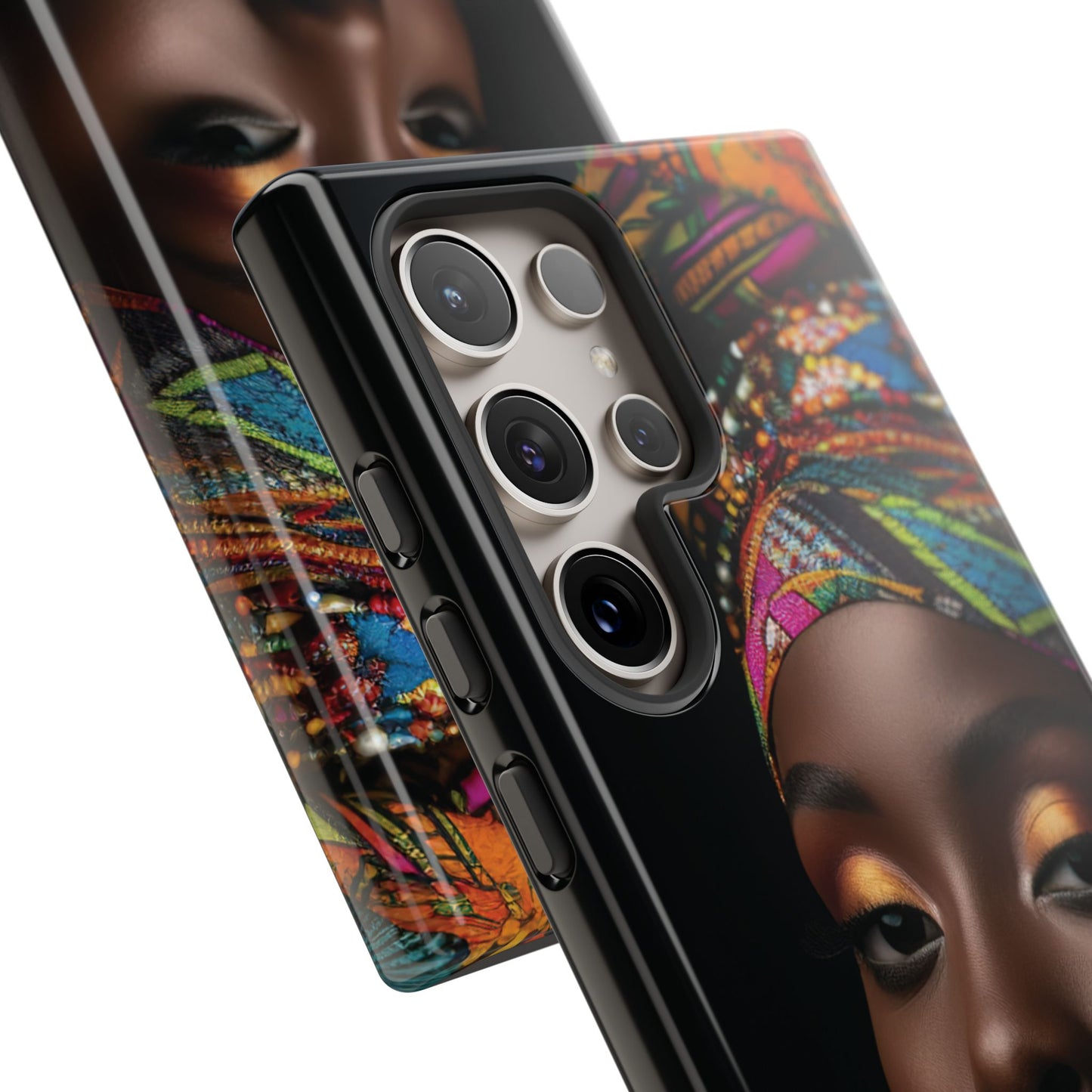 Regal Reflections: African Majesty Tough Google Pixel, iPhone and Samsung Cases.
