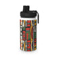 Tribal Harmony Stainless Steel Water Bottle, Sports Lid