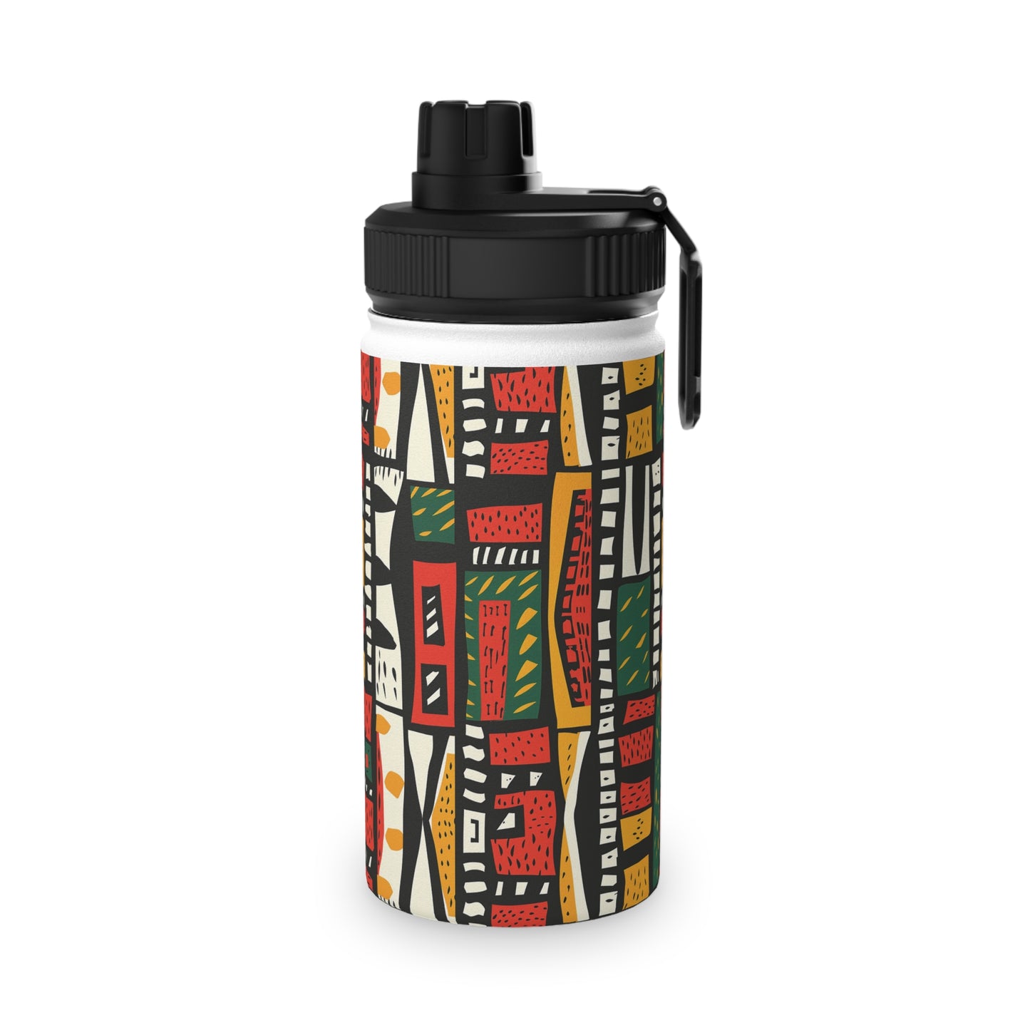 Tribal Harmony Stainless Steel Water Bottle, Sports Lid