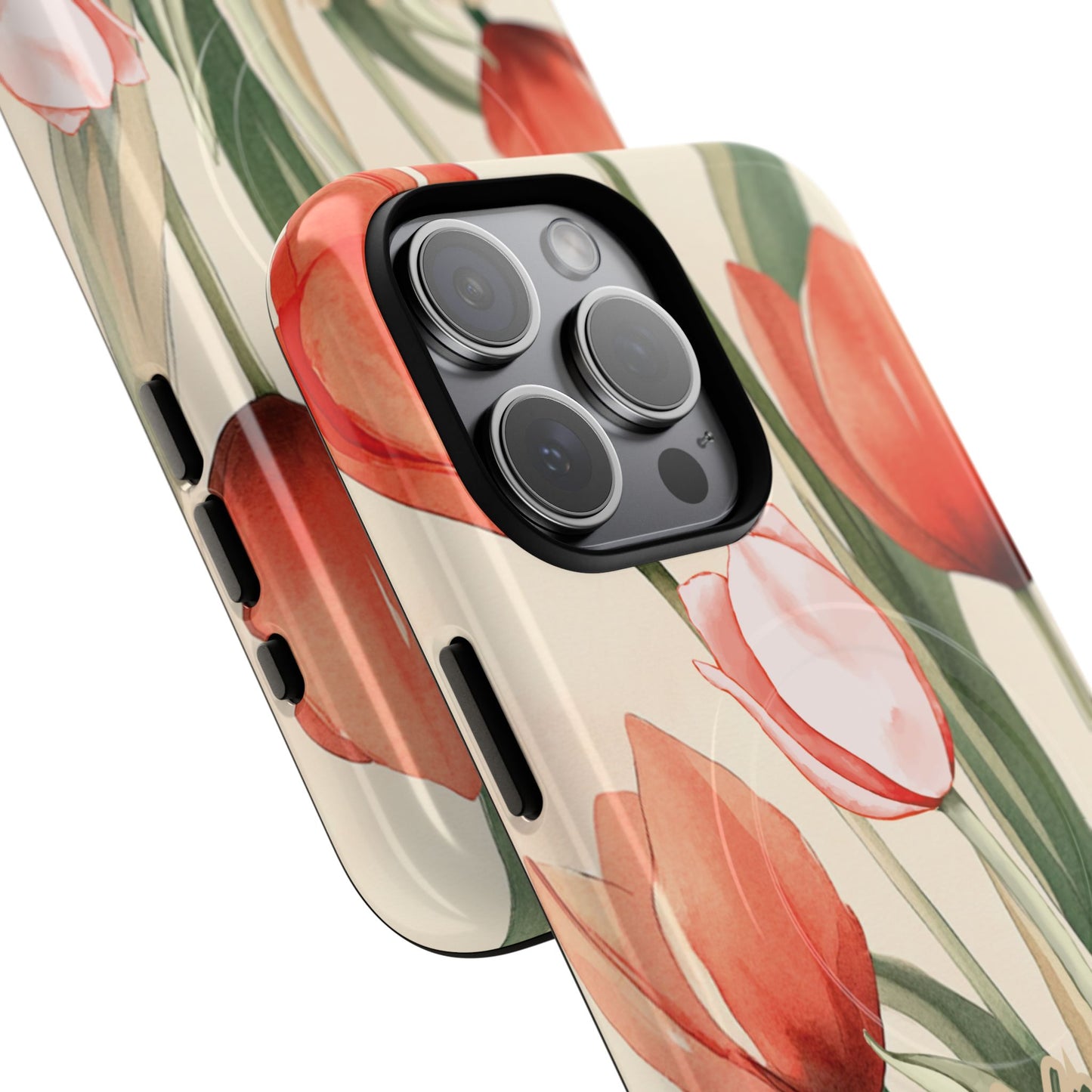 My Help comes from the Lord Psalm 121:2, Inspirational Gift, Tough iPhone Magnetic Case Scripture, Floral Bible Verse, MagSafe® iPhone® Tough Case, iPhone 14, iPhone 15, iPhone 16, Pro, Pro Max, Plus.