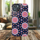 Midnight Mandala Bloom Tough iPhone Magnetic Case, Vibrant Design for Protection, Gift for Her, Trendy Accessory, Floral MagSafe iPhone Cover, Birthday, & Everyday Use