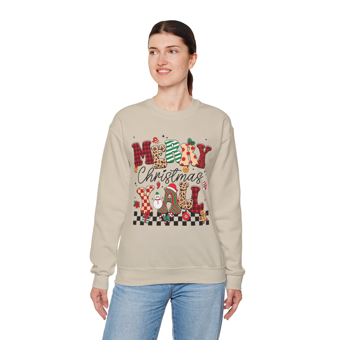Merry Christmas Unisex Heavy Blend™ Crewneck Sweatshirt