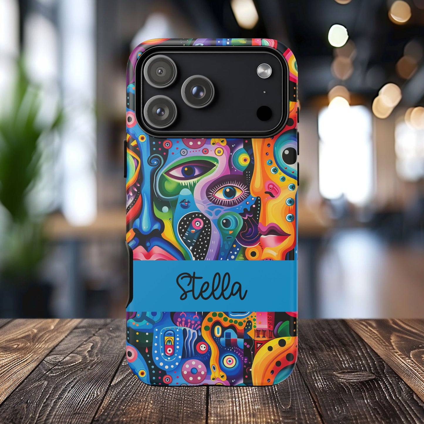 Psychedelic Visions Vibrant Samsung, iPhone and Google Pixel Phone Cases - Colorful Artistic Design