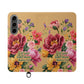Floral Scripture Flip Case — "Let Your Light Shine" Wallet Phone Cover (Matthew 5:16)